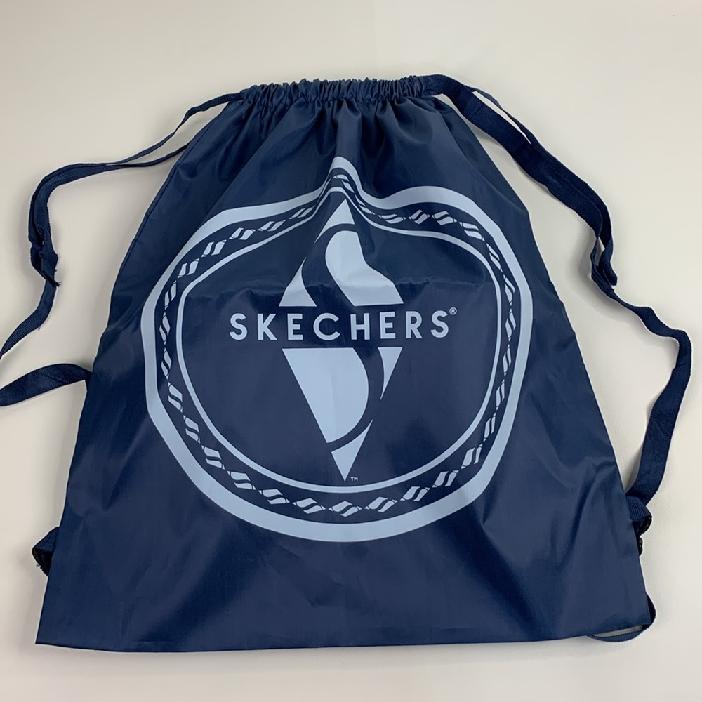 Skechers Cinch Bag backpack Drawstring Navy Blue Adjustable NEW